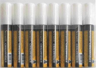 Krijtstift securit sma-720 blokpunt 7-15mm wit