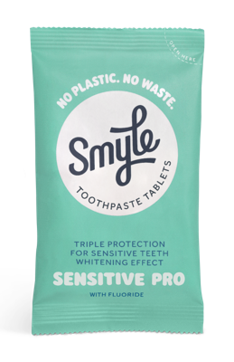 Smyle Tandpasta tabs sensitive pro - refill 65st. - met fluoride