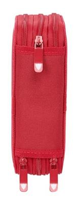 Driedubbele Pennenzak Sevilla Fútbol Club Rood 12,5 x 19,5 x 5,5 cm 37 Onderdelen