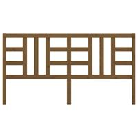 Hoofdbord 206x4x100 cm massief grenenhout honingbruin - thumbnail