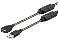 Vivolink USB 2.0 ACTIVE kabel naar mannelijk - thumbnail