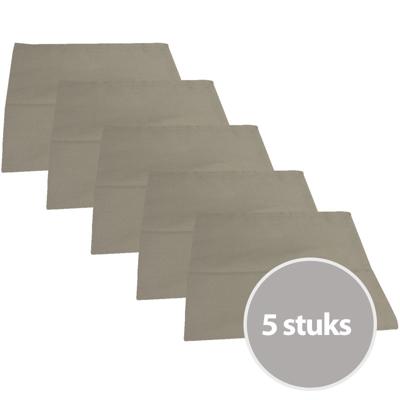 The One Theedoek 50 x 70 cm Taupe - 5 stuks