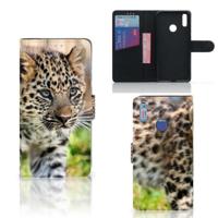 Huawei Y7 (2019) | Telefoonhoesje | Met pasjeshouder | Baby Luipaard - thumbnail