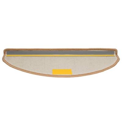 VidaXL Trapmatten 30 st 65x21x4 cm beige halfrond groot