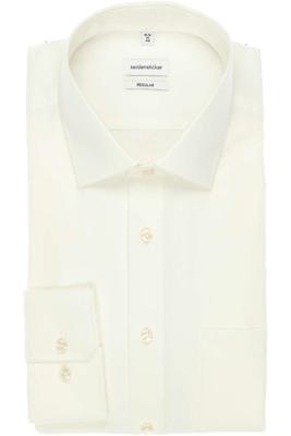 Seidensticker regular fit overhemd ecru