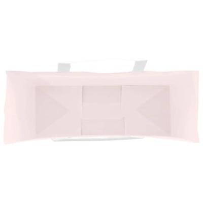 VidaXL Papieren zakken 250 st met hengsels 32x12x42 cm roze