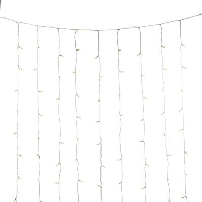 Konstsmide Lichtgordijn voor buiten - Frosted - 320 LEDs - 2100K Warm wit - 2 meter - Kerstverlichting