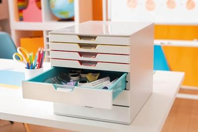 Durable VARICOLOR® MIX 7 762727 Ladebox Grijs DIN A4 Aantal lades: 7