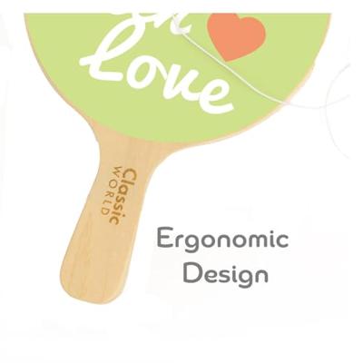 Classic World houten racket met bal aan koord