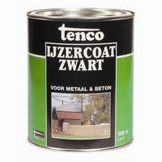 Ijzercoat zwart 1l verf/beits Tenco - Tenco Ijzercoat zwart 1l verf/beits Tenco - Tenco