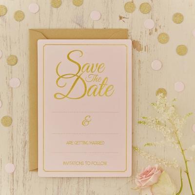 Ginger Ray Save The Date Kaarten - Pastel Perfection (10st)