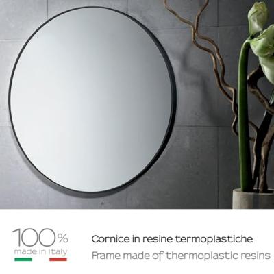 Ronde Wandspiegel Sapho 60 cm Zwart Ronde Wandspiegel Sapho 60 cm Zwart