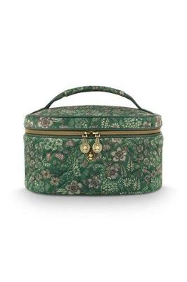 Pip Studio Pip Studio Cleo Beauty Case Quilted Daisy Dreams Green 26x16x16cm