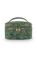 Pip Studio Pip Studio Cleo Beauty Case Quilted Daisy Dreams Green 26x16x16cm - thumbnail