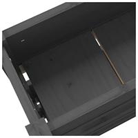 Plantenbak 112x25x104,5 cm massief grenenhout grijs - thumbnail