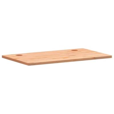 Bureaublad 110x60x2,5 cm massief beukenhout - thumbnail