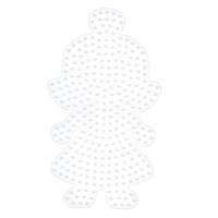 Hama strijkkralen grondplaat pop transparant - thumbnail