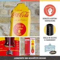 Thermometer metaal Coca Cola Yellow Bottles - thumbnail