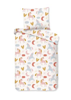 Good Morning Ledikant babydekbedovertrek "eenhoorn en regenboog" - Multi - (100x135 cm) - Katoen Good Morning Ledikant babydekbedovertrek "eenhoorn en regenboog" - Multi - (100x135 cm) - Katoen