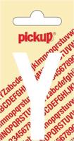 Plakletter Nobel Sticker witte letter Y Pickup - Pickup - thumbnail