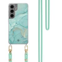 Samsung Galaxy S24 hoesje met mint koord - Touch of mint - thumbnail