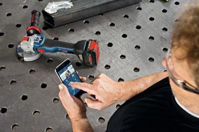 Bosch Blauw GWX 18V-10 SC Professional | Accu Haakse slijper | X-Lock | 2 x 5.5 Ah accu + snellader | In L-Boxx - 06017B0402