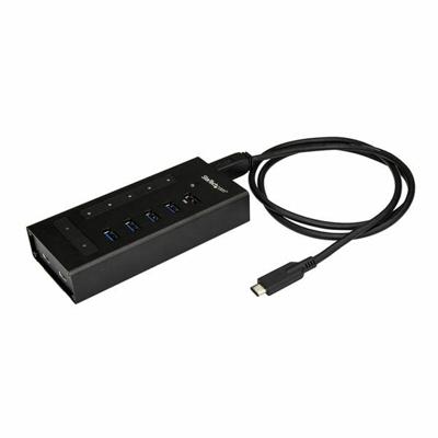 StarTech.com 7 poorts USB hub - USB-A naar 5x USB-A en 2x USB-C - USB 3.0 - 5Gbps - metaal - industriële USB hub - monteerbare USB hub (HB30C5A2CST)