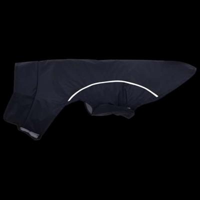 Hondenregenjas met reflecterende strips polyester blauw XXS