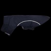 Hondenregenjas met reflecterende strips polyester blauw XXS - thumbnail