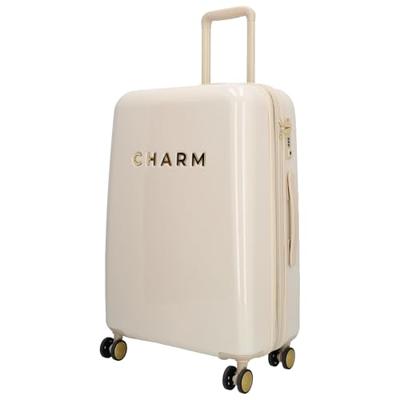 Charm London Capetown Hardcase Kofferset - Middenmaat - Handbagage-Beige