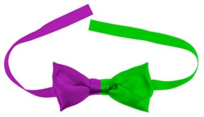 Strikje Colorblock Paars/Groen