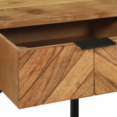 Nachtkastje met lade Bruin 40 x 35 x 50 cm Massief acaciahout