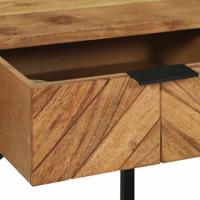 Nachtkastje met lade Bruin 40 x 35 x 50 cm Massief acaciahout - thumbnail