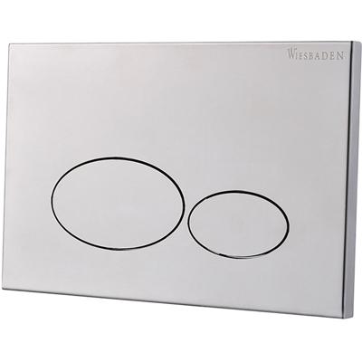 Wiesbaden X32 Drukplaat Geborsteld Staal voor Inbouwreservoir