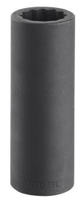 Facom lange impactdop 10 mm 1/2 12 -kant - NSD.10L