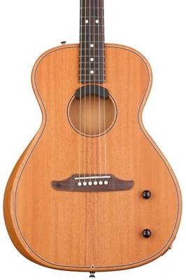 Fender Highway Series Parlor RW All-Mahogany elektrisch-akoestische westerngitaar met deluxe gigbag