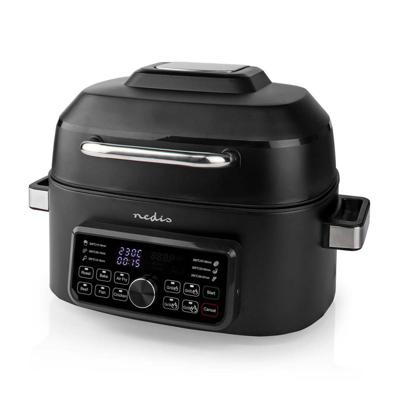 Nedis Heteluchtfriteuse | 6 l | Tijdschakelaar: 120 min | Aantal vooraf ingestelde programma&apos;s: 7 | Digitaal | Zwart - KAAFG600BK