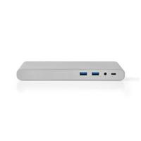 Nedis USB Docking Station | USB-C Male | 0.2 m | Wit met Euro Lock | 1 stuks - CCTB64991AL02 CCTB64991AL02 - thumbnail