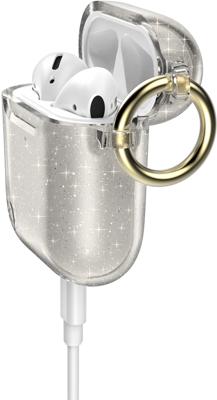 Speck Presidio Clear Airpods Case (Gen 1/2), Helder Met Goud Glitter/Helder (130582-5636)