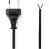 Voedingskabel | Eurostekker - Open kabeleinde | 3,0 m | Zwart - thumbnail