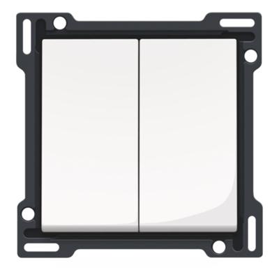 Niko Original bedieningsknop voor dubbele schakelaar bright white Niko Original bedieningsknop voor dubbele schakelaar bright white