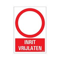 Bord Inrit vrijlaten - 230x330 mm. - thumbnail