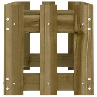 VidaXL Plantenbak verhoogd hekontwerp 100x30x30 cm geïmpregneerd hout