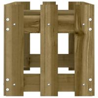 VidaXL Plantenbak verhoogd hekontwerp 100x30x30 cm geïmpregneerd hout - thumbnail