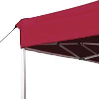 Partytent professioneel inklapbaar 4,5x3 m aluminium wijnrood - thumbnail