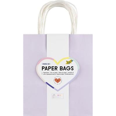 Tas handvat folia kraftpapier 110gr 18x21x8cm 7kl