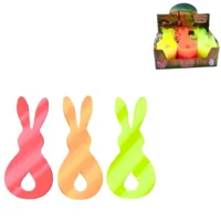 Hanger Pasen haas neon 11 cm 3 assorti | 72 stuks - thumbnail