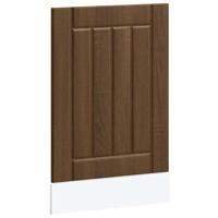 Vaatwaspaneel Lucca bewerkt hout bruin eikenkleur - thumbnail