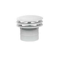 Afleider voor ventilatie Mirtak Geëmailleerd Staal Voor schijven/cd's Ø 110 mm Wit - thumbnail