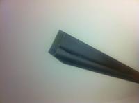 Hoekprofiel 90 Graden Tbv Glaswand 1 cm Lengte 200 cm Aqua Splash - thumbnail